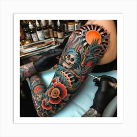 Sleeve Tattoo Art Print