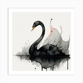Black Swan 3 Art Print