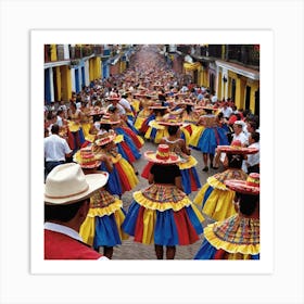 Venezuelan Dancers 2 Art Print