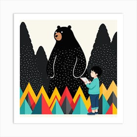 Bear In The Forest Art Print