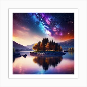 Starry Night Sky 2 Art Print