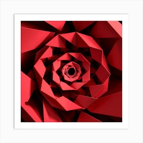 Abstract Rose Art Print