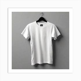 White T - Shirt 6 Art Print