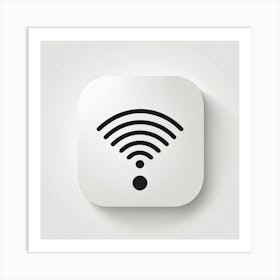 Wifi Icon Vector Illustration Art Print