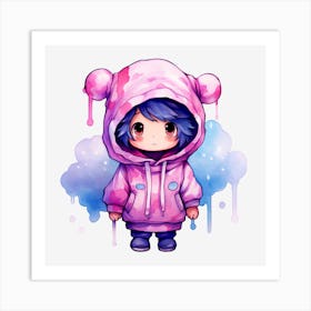 Kawaii Character Art Print