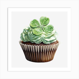 Clover Cupcake (1) Art Print