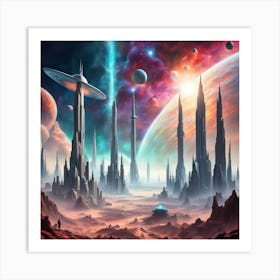 Space City 2 Art Print