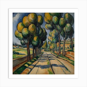 The Bend In The Road, Paul Cézanne 17 Art Print