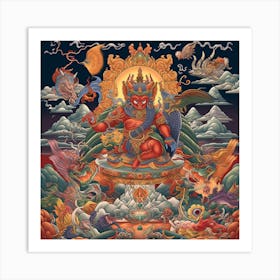 Tibetan Deity Art Print