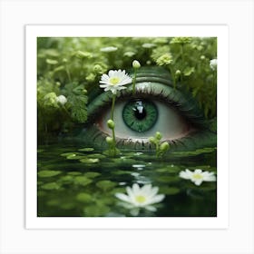 Eye In Water Art Print