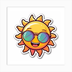 Sun Sticker Art Print