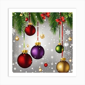 Christmas Ornaments 93 Art Print