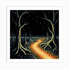 Path Through The Woods Art Print