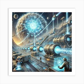 Cosmic Energy Harnessing Art Print