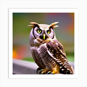 Owl 10 Art Print