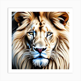 Lion Painting 87 Art Print