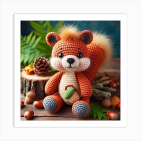 Amigurumi, Squirrel 1 Art Print