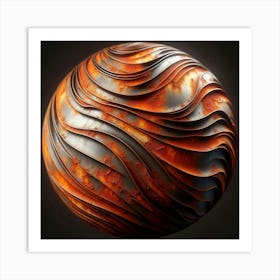 Fractal Sphere Art Print