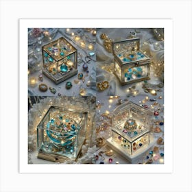 Shabby Chic Jewelry Box Art Print