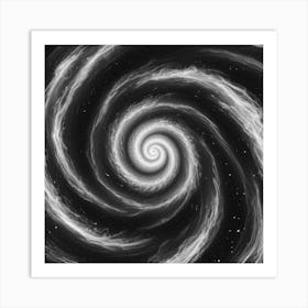 Black and White Abstract Art 116 Art Print