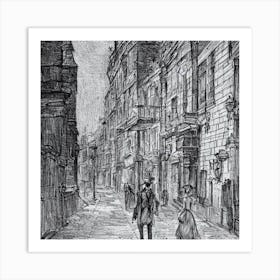 Street Scene In London Art Print