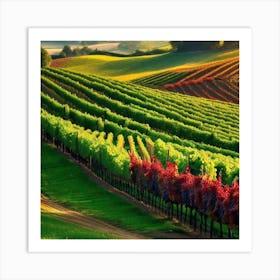 Vineyards In California 6 Art Print