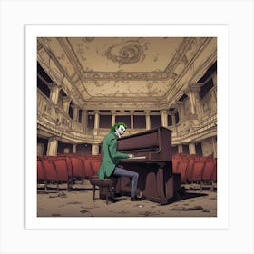 Joker At The Piano 1 Art Print