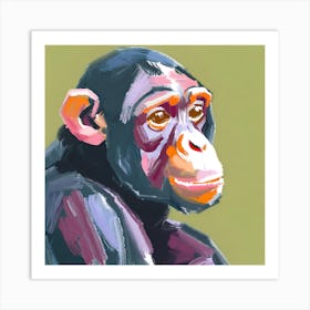 Chimpanzee 03 Art Print