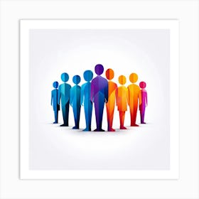 Colorful People Art Print