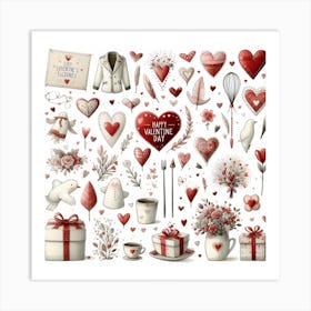 Happy Valentine Day 2 Art Print