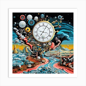 Clock Of The Universe 1 Art Print