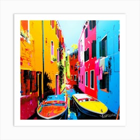 Seaside Logistics - Venice Canals Art Print