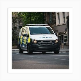 Police Van Art Print