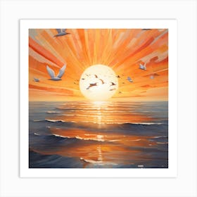 sunset Art Print