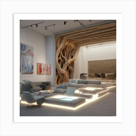 Modern Living Room Art Print