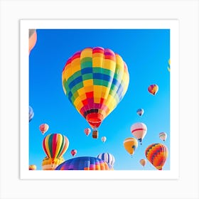 Hot Air Balloons In The Sky 2 Art Print