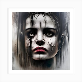 Woman'S Face 8 Art Print