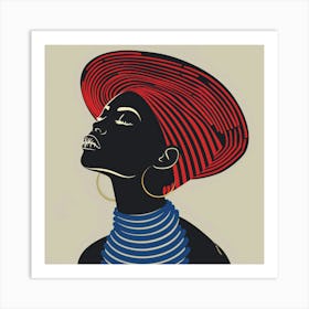 African Woman 133 Art Print