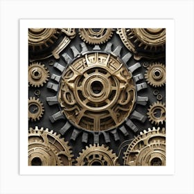 Gears And Gears 18 Art Print