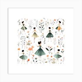 Story Style Fairies Art Print