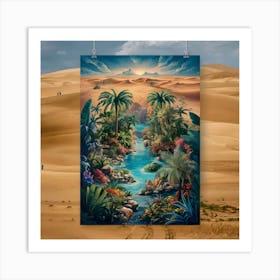 Desert River Art Print