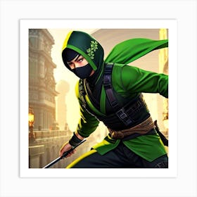 Ninja Warrior 1 Art Print