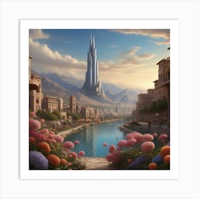 City In Bloom Art Print