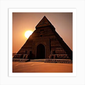 Gothic Ancient Egyptian 3 Pyramids During Sunset 8k Resolution Gothic Style Expressionism Masterpiece Monochromatic Tetredic Ornate Colors Unreal Engine 5 Cinema 255b7cd0 Bfdd 47a1 9bdd 8d6aaaadc006 Art Print