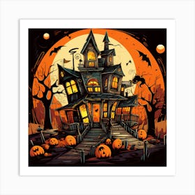 Halloween House Art Print