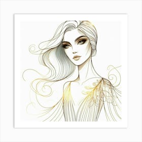 A lady 7 Art Print