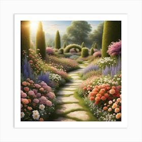 Garden Path 4 Art Print