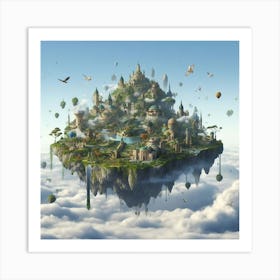 Floating Islands Art Print