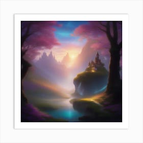 Castle In The Forest 1 Art Print