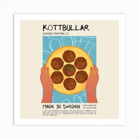 Köttbullar Square Art Print